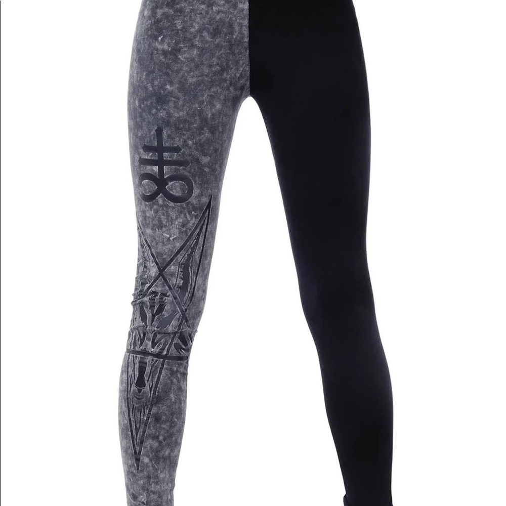 Killstar Two Faced Witch Leggings